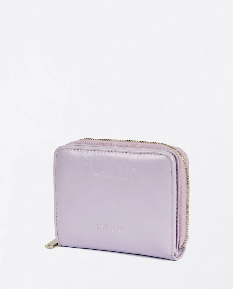 Surkana small card wallet with flap lilac