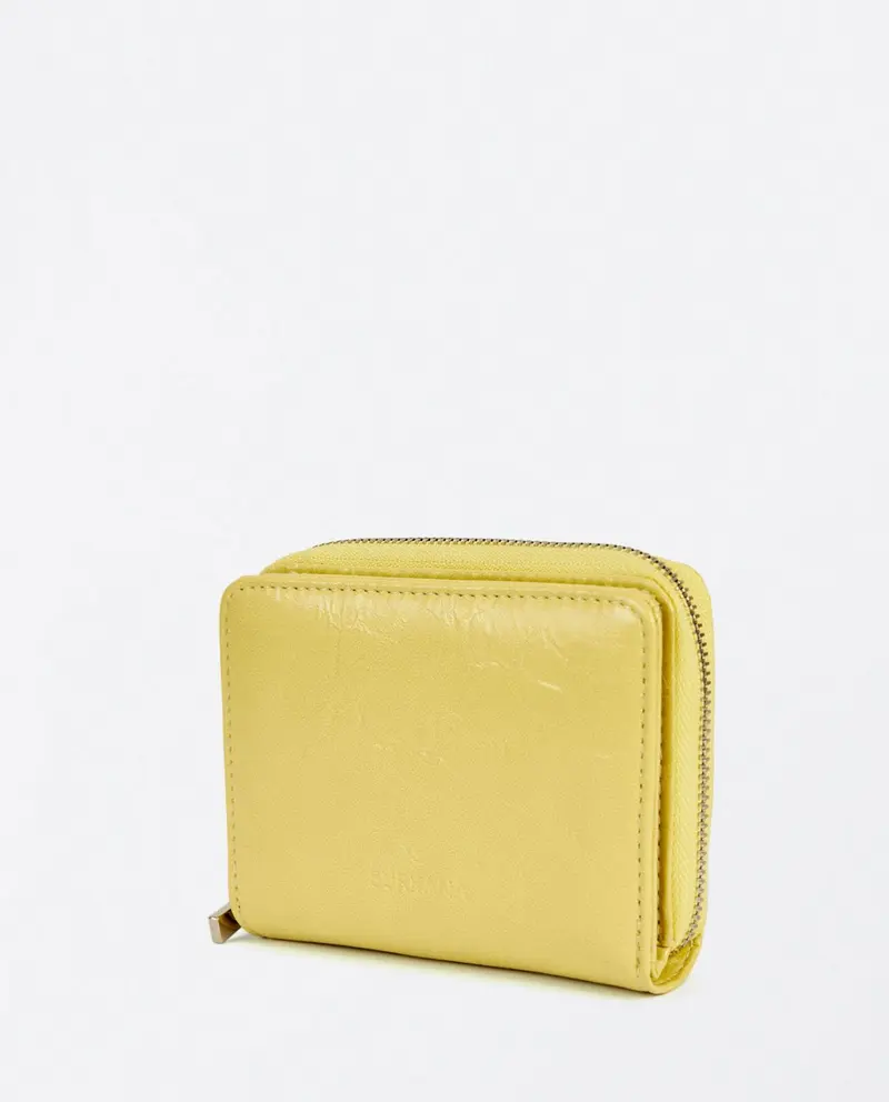 Surkana small card wallet with flap yellow