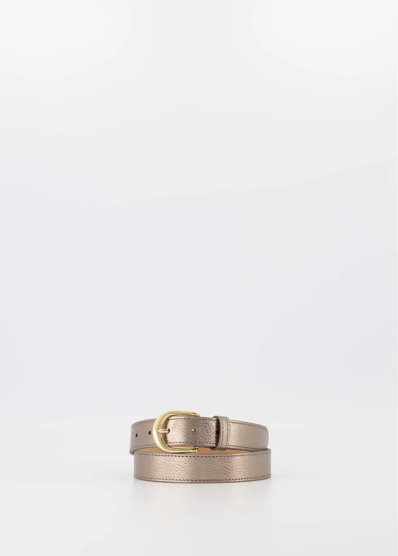 suus metallic leer brons