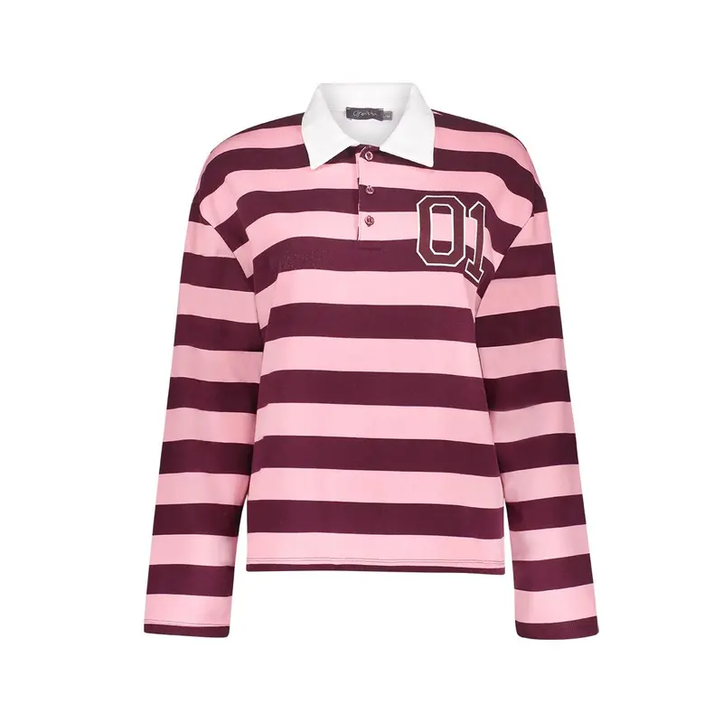 Sweat striped with collar