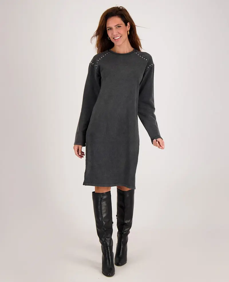 Sweatdress Pinn | Charcoal Black