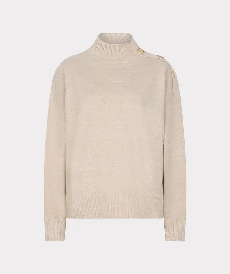 Sweater melange lurex F26.02513 Biscuit