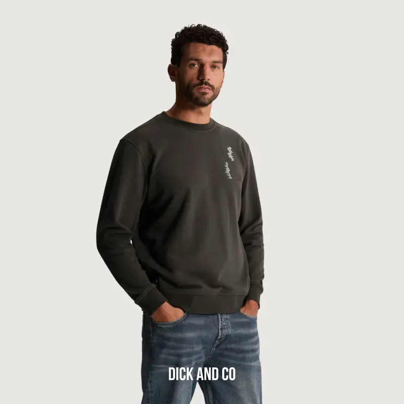 Sweater met back graphic