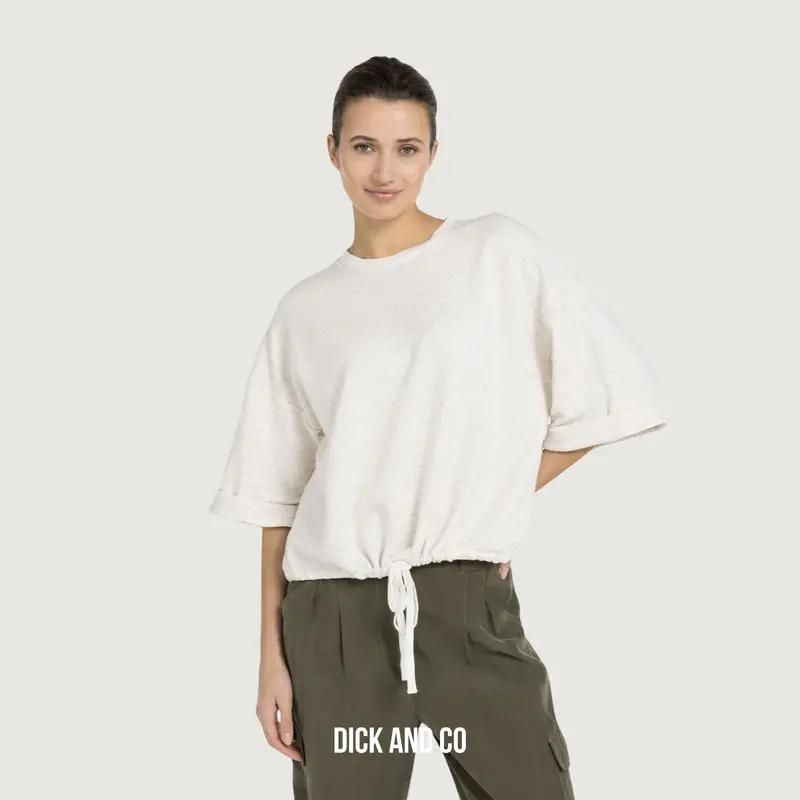 Sweater met omgeslagen mouwen