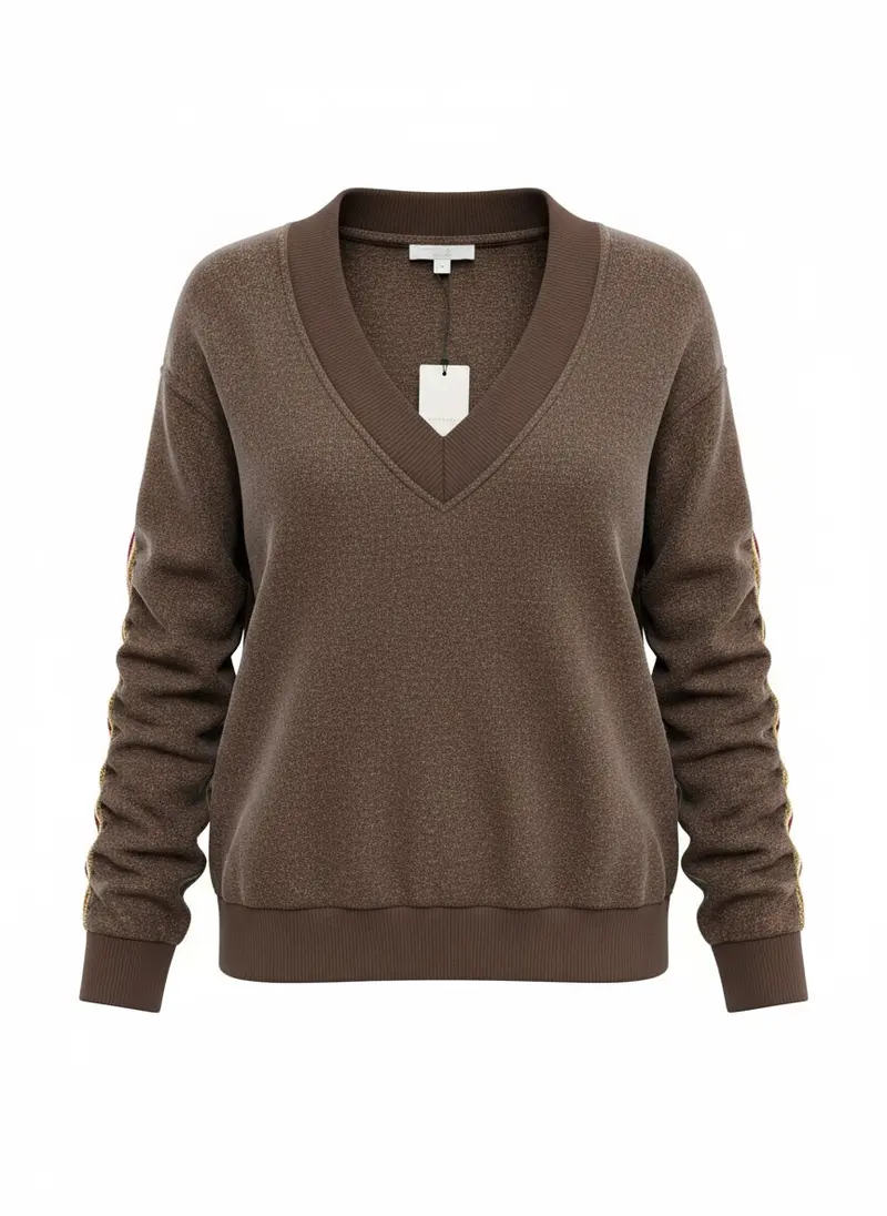 Sweater Moa Brushed Knit | Dark Brown