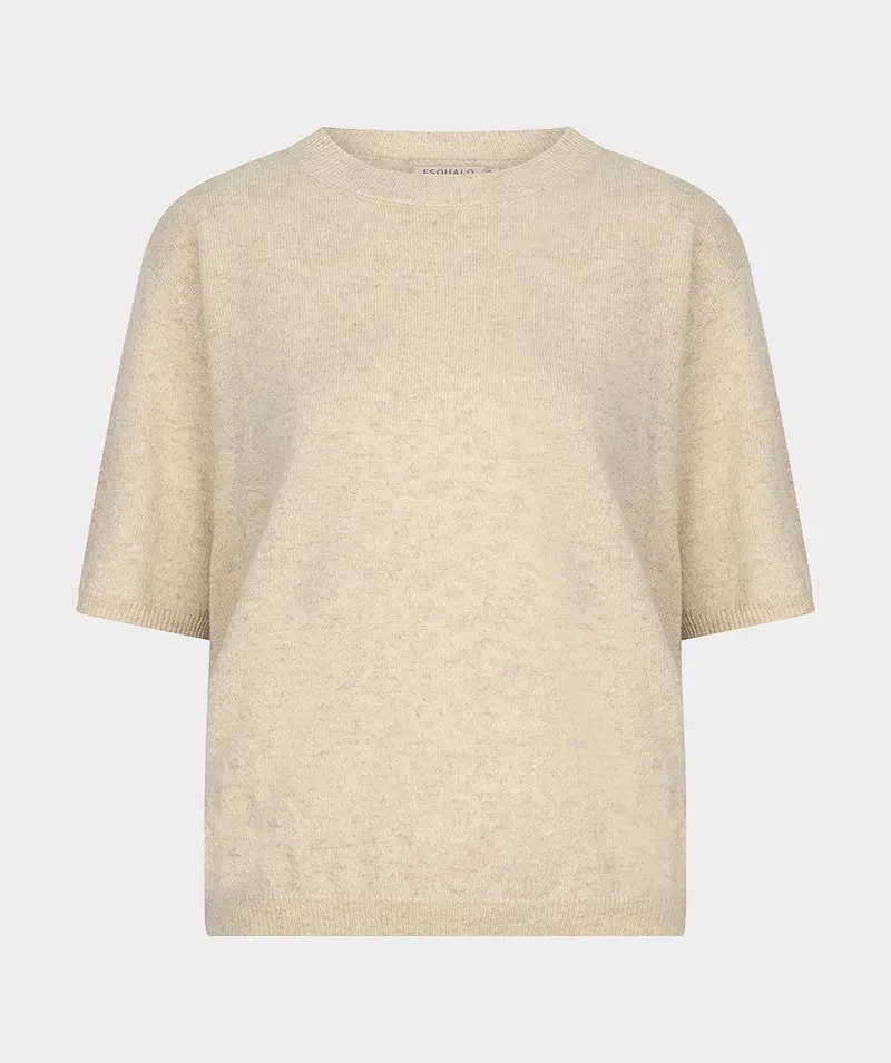 Sweater s/slve wool F26.02541 Light sand