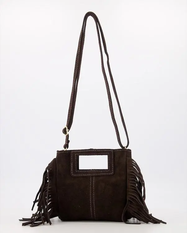 Sylvie suede dark brown