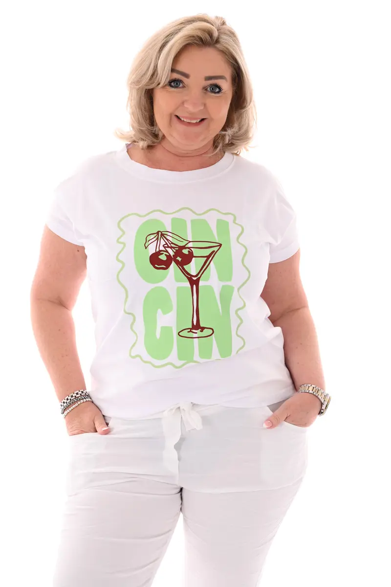 T-shirt CinCin lichtgroen