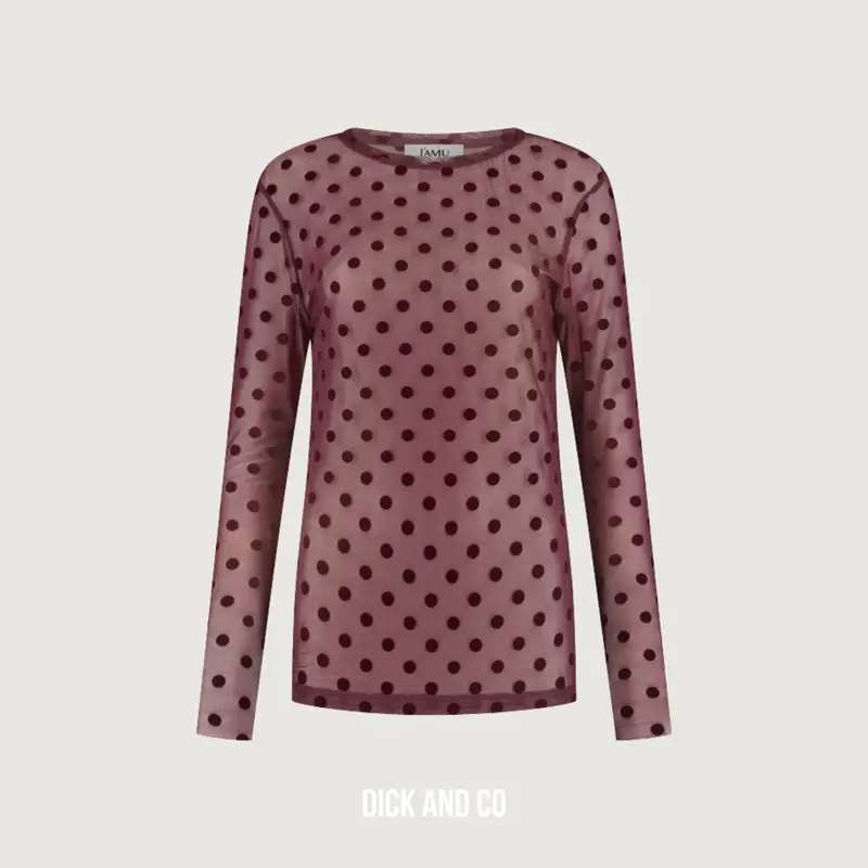 T-Shirt Dua Mesh Polkadots