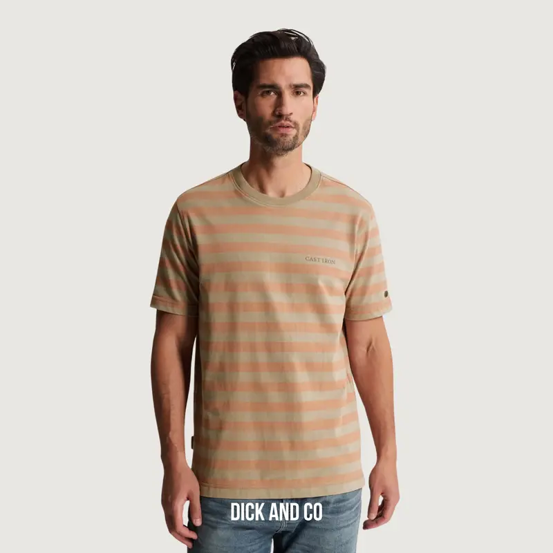 T-shirt van jersey met streeppatroon