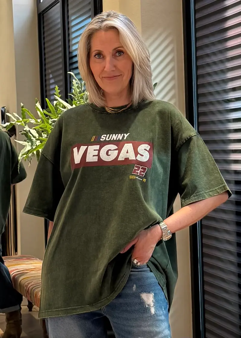 T-Shirt Vegas Oversized Groen