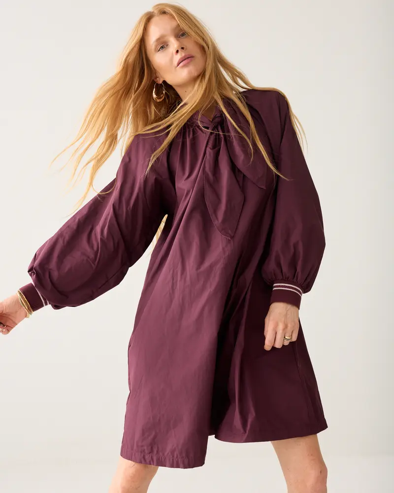 Taft jurk met strik