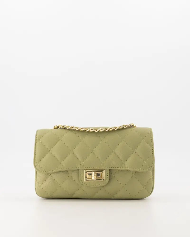 Tas sophia leer moss green