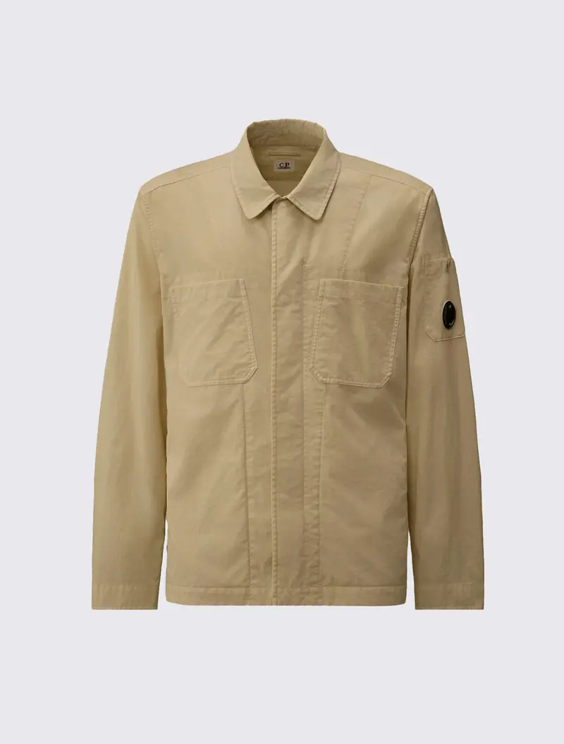 Taylon P Chest Pockets Lens Button Overshirt
