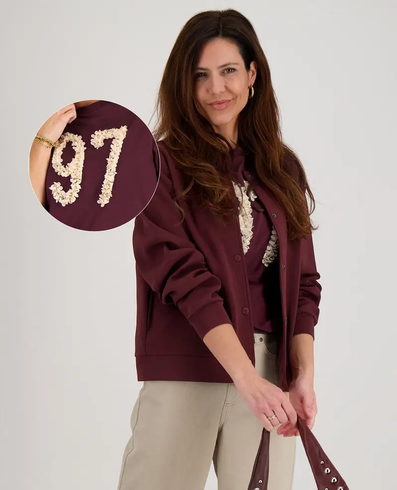 Tee Flower | Burgundy