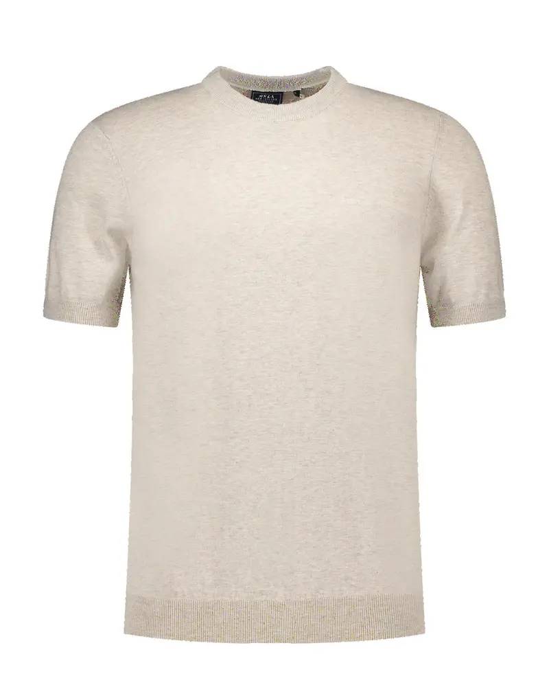 Tee round neck city sand mel.