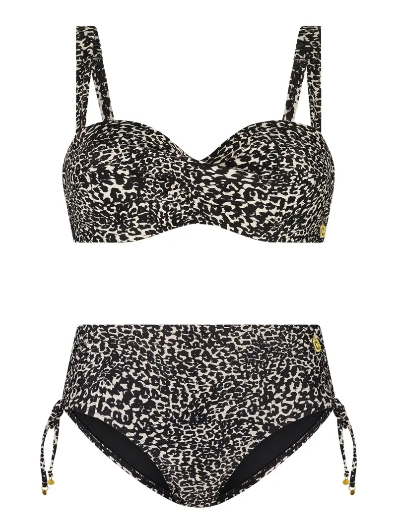 ten Cate Beach voorgevormde Twisted bikini set - 60658/60667 - Little Leopard (2195)