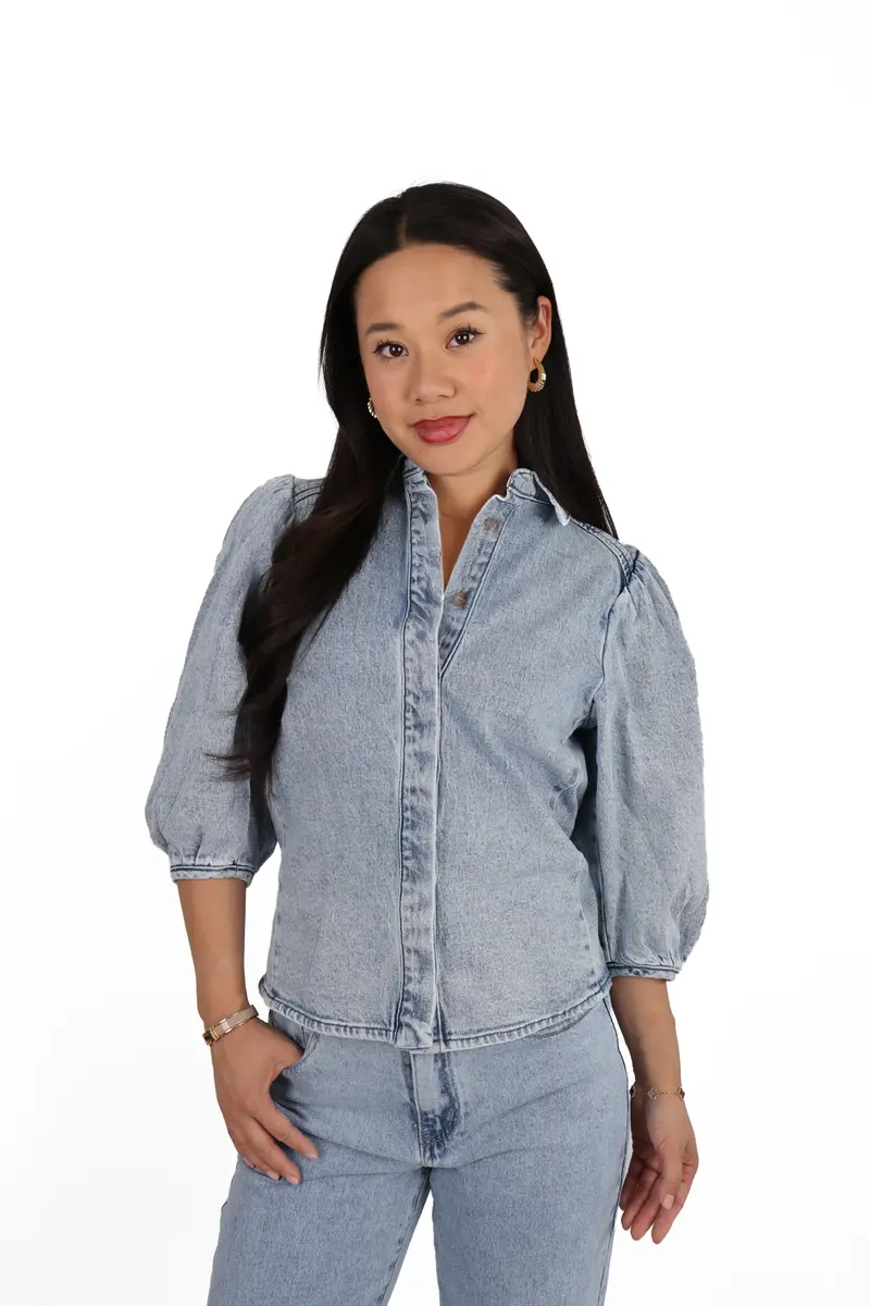 The Denim Muse Blouse