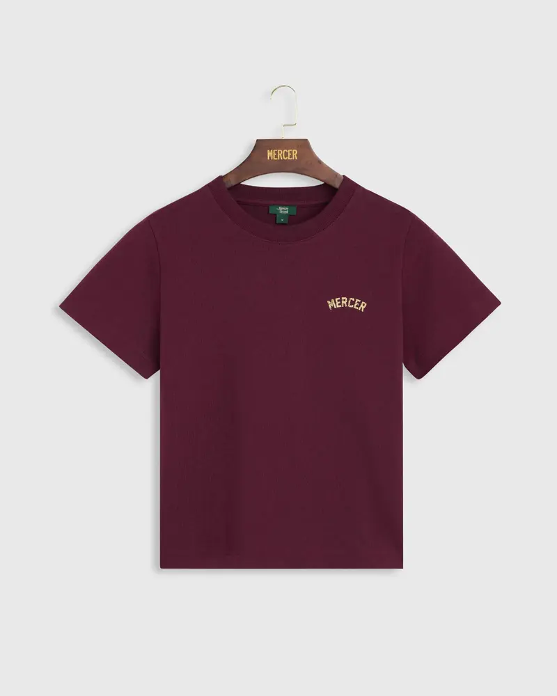 The Mercer Classic Tee Women | Bordeaux