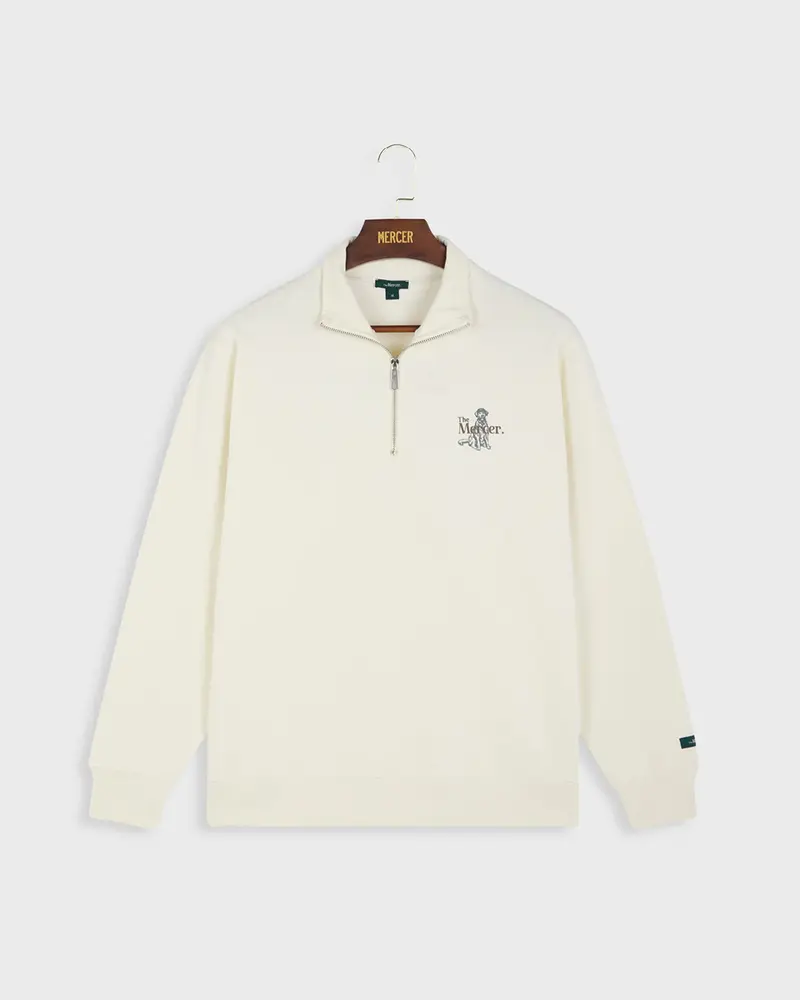 The Mercer Dog Quarter Zip | Off White