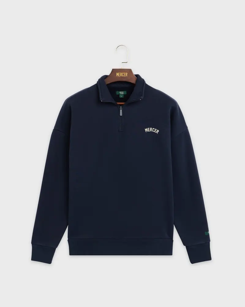 The Mercer Quarter Zip | Blue