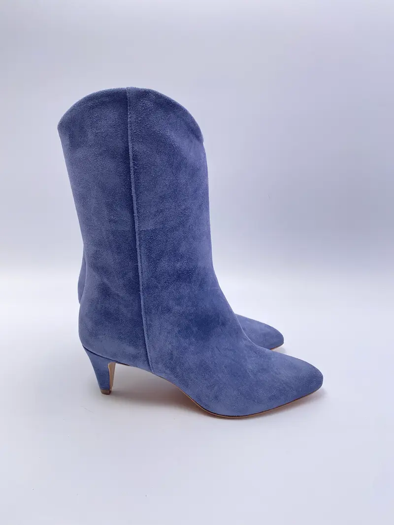 The Seller blauw boots suede