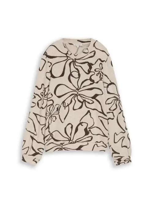 Tom Tailor dames top coy allover beige
