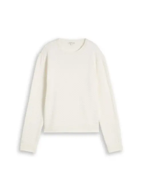Tom Tailor gebreide top wit
