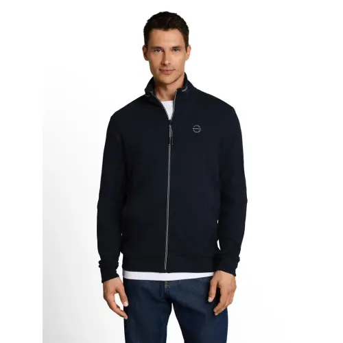 Tom Tailor heren vest structuur marineblauw
