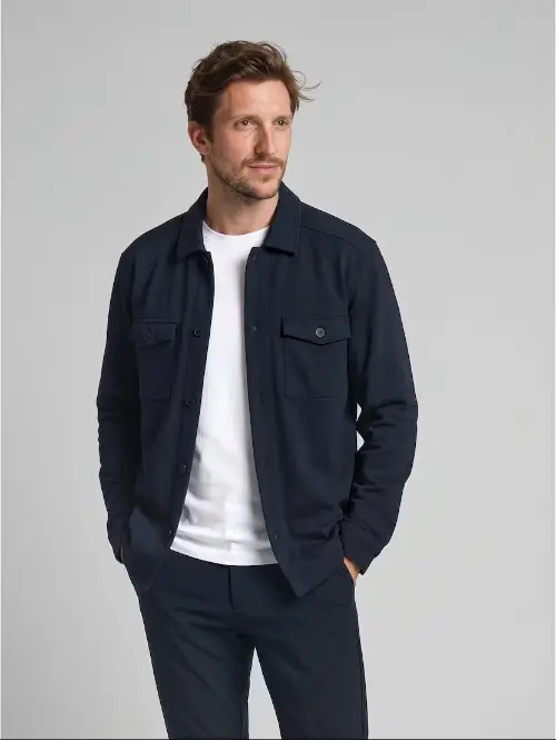 Tom Tailor sweat overshirt met zakken