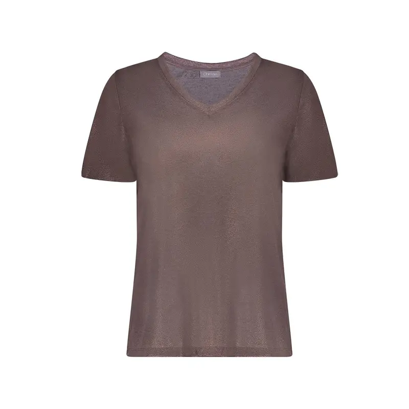 Top jersey V-neck with foil