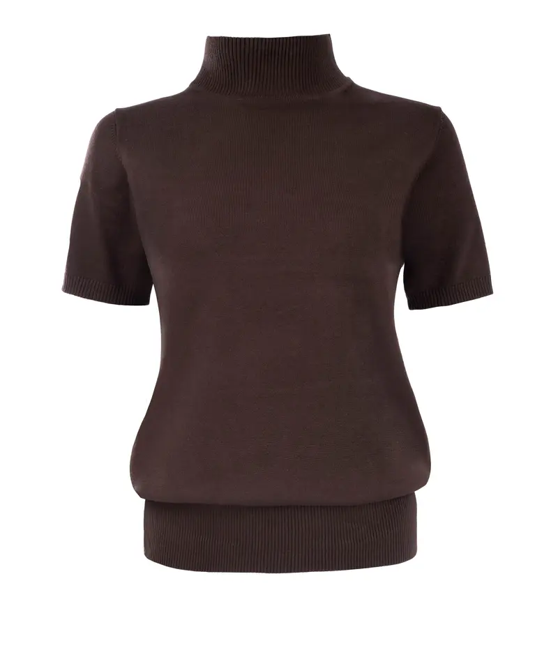 Top Mayra 1/2 SS-RMB Brei | Ganache Brown