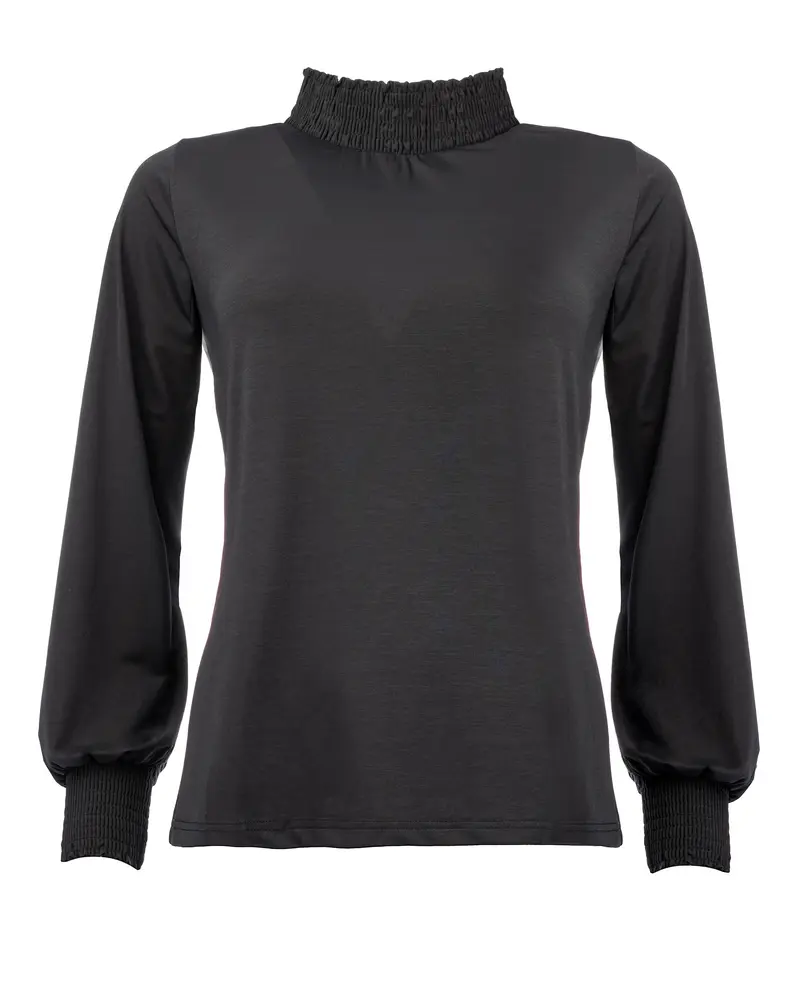 Top Smock LS TR Shiny Jersey | Dark Navy