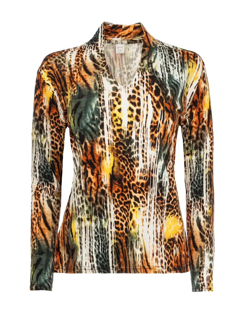 Top Veral LS Brandy Camouflage Tricot | Brandy