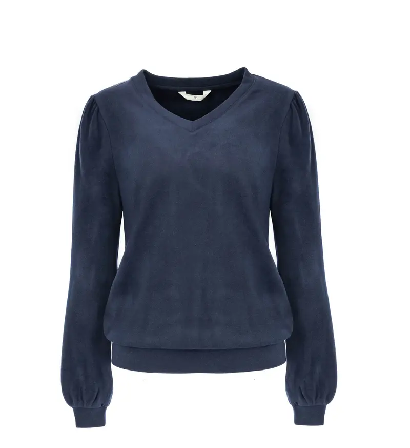 Top Veraya LS-RMJ Soft Stretch Knit | Baritone Blue