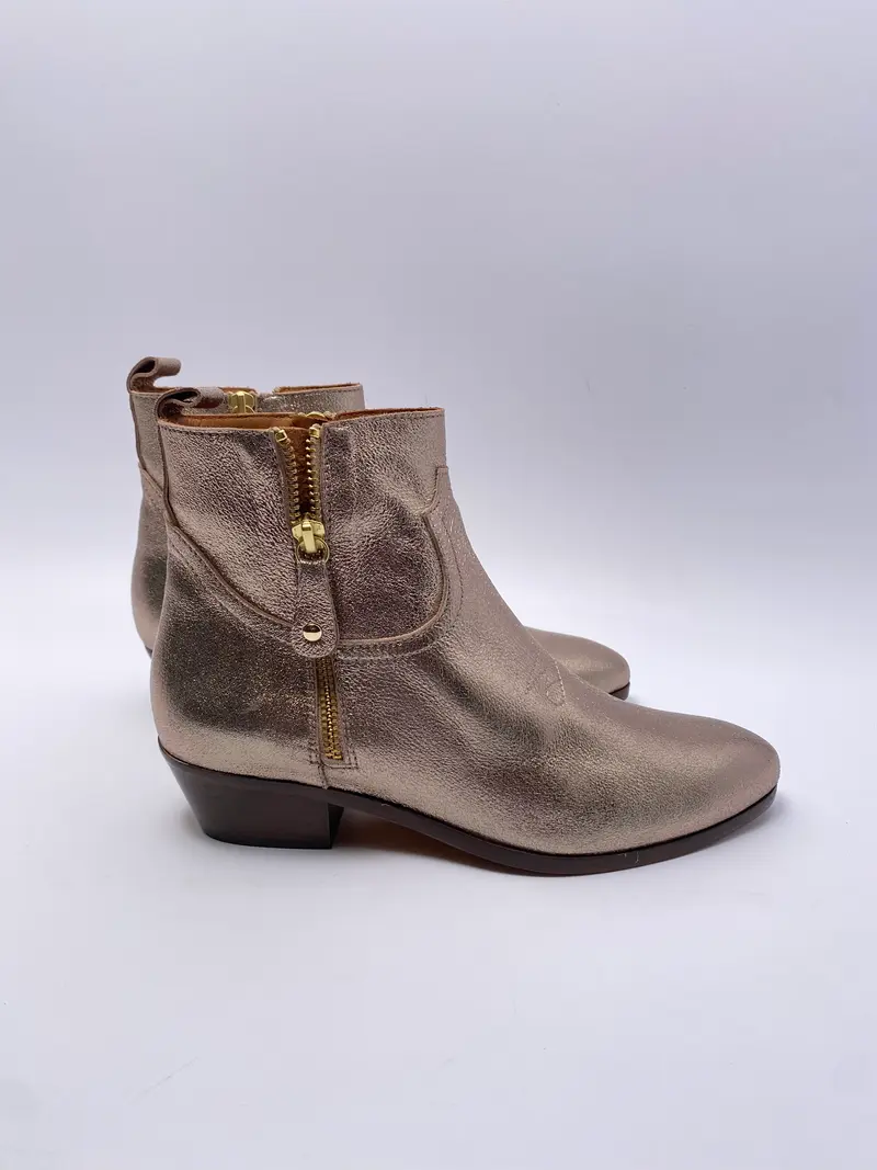 Toral Siberia taupe metallic brons enkel laars