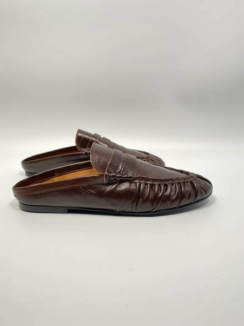 Toral tl-Piper anguila testa brown leather mule
