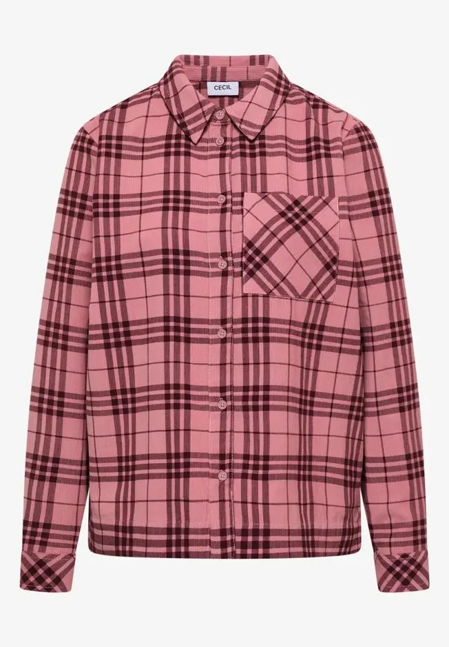 TOS Check Corduroy Blouse