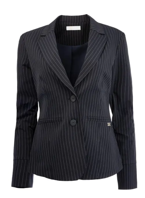 TQ Amsterdam blazer manja v pinstripe marine