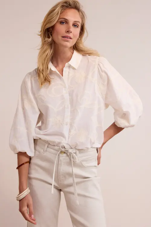 Tramontana blouse fancy armhole off white