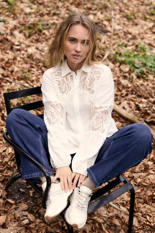 Tramontana blouse kant offwhite