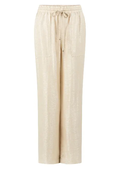 Tramontana broek shimmer beige