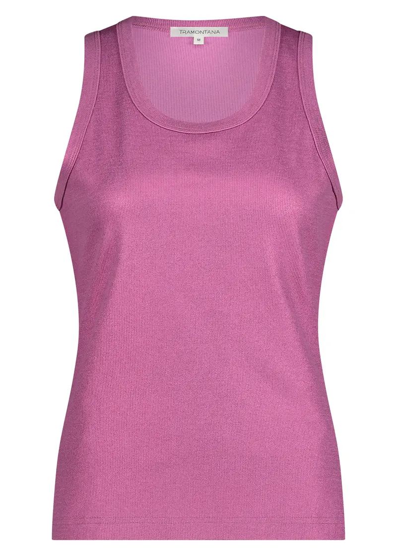 Tramontana - Coated Rib Singlet Violet Rose