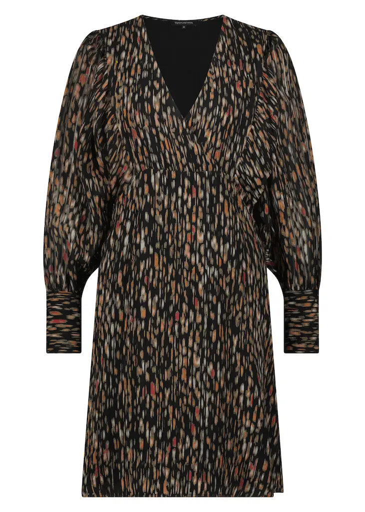 Tramontana - Dress Ausbrenner Ikat Spots