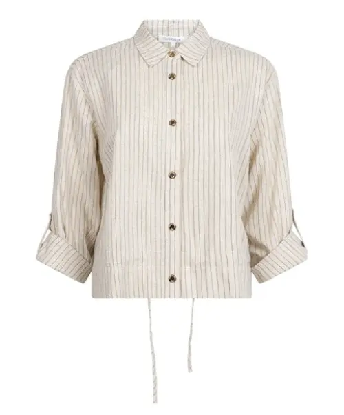 Tramontana jacket lurex striped wit