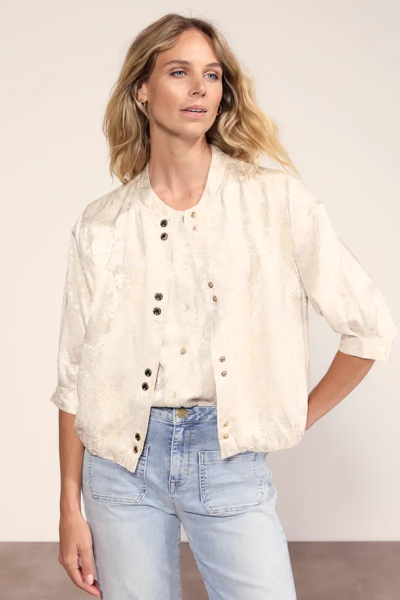 Tramontana - Jacquard short sleeve jacket