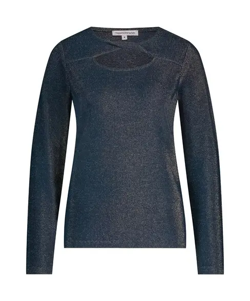 Tramontana - Lurex top Twisted Blue