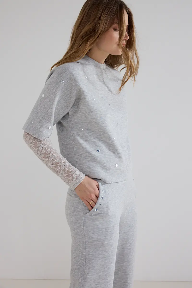 Tramontana - Short sleeve sweater Grijs