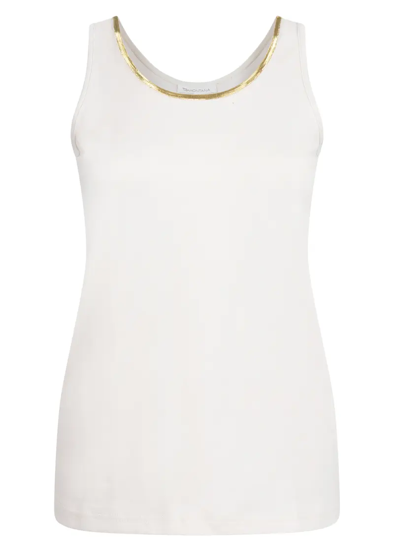 Tramontana - Singlet lurex tape stone