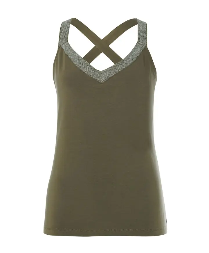 Tramontana singlet lurex tape wit